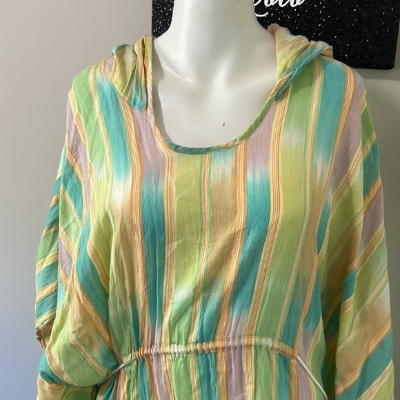 Anthropologie Lilka Hollie Batwing Sleeved Tunic Yellow Sz M/L - Picture 6 of 14